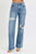 Risen High Rise Wide Leg Distressed Jean(RDP5318)