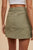 Olive Denim Cargo Skirt(W340)