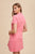 Pink Polo Tee Dress(778)