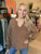 Camel Soft Vneck Sweater(248)