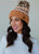 Camel & Multicolored Chenille Knit Beanie(H400)