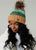 Camel/Green/Orange Patterned Knit Beanie(H414)