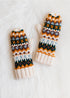 Cream & Multicolored Patterned Mittens(M100)