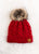 Red Cable Knit Beanie(H410)