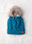 Sapphire Blue Knit Beanie(H407)