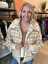 Beige Houndstooth Fleece Jacket(W546)