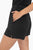 Black Terry Knit Athleisure Romper(W243)