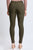 Olive Midrise Hyperstretch Skinny Pants(W551)