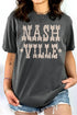 Gray “Nashville” Graphic Tee(W203)