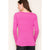 Magenta Soft Light Ribbed Knit Sweater(323)