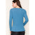 Teal Soft Light Ribbed Knit Sweater(322)