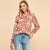 Rust Floral Blouse(279)