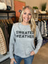 Gray “Sweater Weather” Sweater(288)