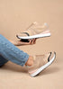 Tan Multi Color Fashion Sneaker (Nova - Waukee)