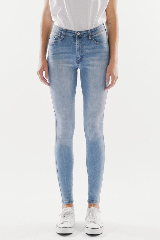 KanCan High Rise Light Skinny Jean(KC11235ML) – The Style Bar Boutique