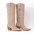 Taupe Suede Cowboy Boots(Beatrice)