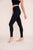 Black High Waist Ribbed Athletic Leggings(W749)